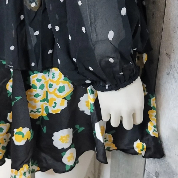 Foxiedox Anemone Smocked Mixed-Print Dress - Picture 8 of 14